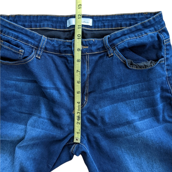 KanCan Dark Wash Mid Rise Skinny Jeans XL - Picture 10 of 14